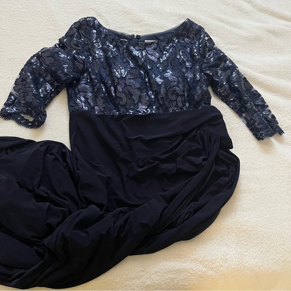 Navy Sequin Dress - Picture 1 of 2